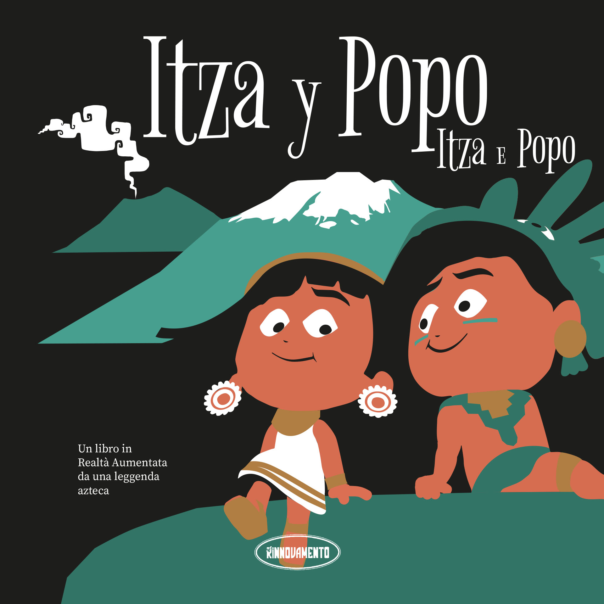 Itza e Popo - copertina libro in AR